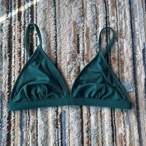 Emerald Green Triangle Bikini Top